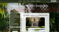 Desktop Screenshot of helytortenet-babolna.hu